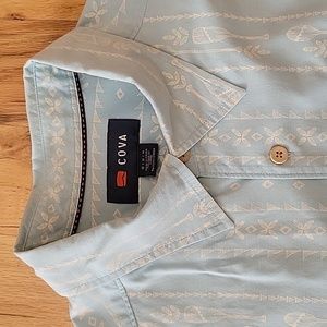 COVA Paddle Print Shirt, EUC